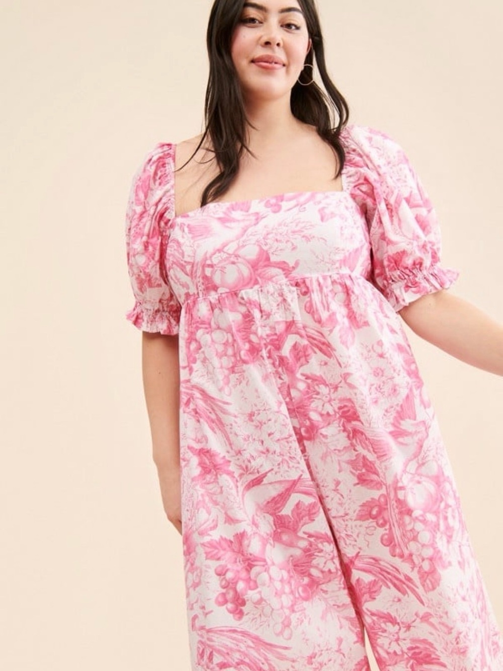 Selkie Pink Wide Leg Jumpsuit - Picture 2 of 9
